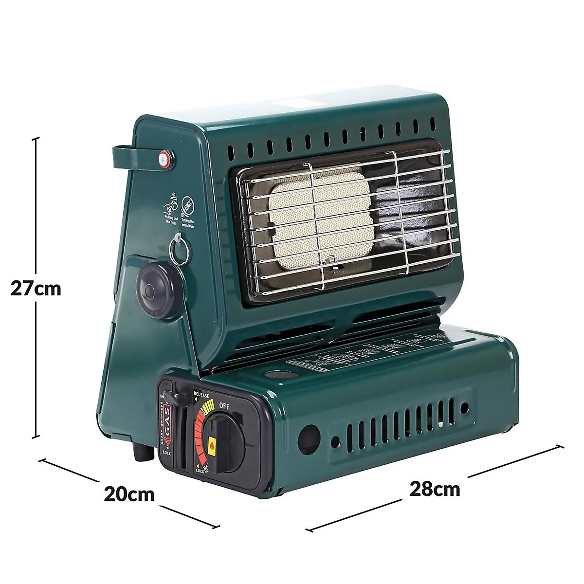 Taylor & Brown Portable Gas Heater — Auto Ignition, Temp Control — view 4