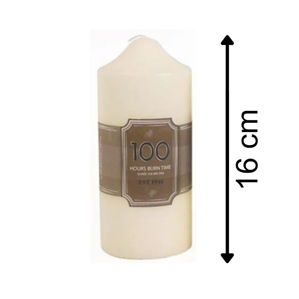 100 Hour Burn Time Overdipped Church Pillar Candle — view 3