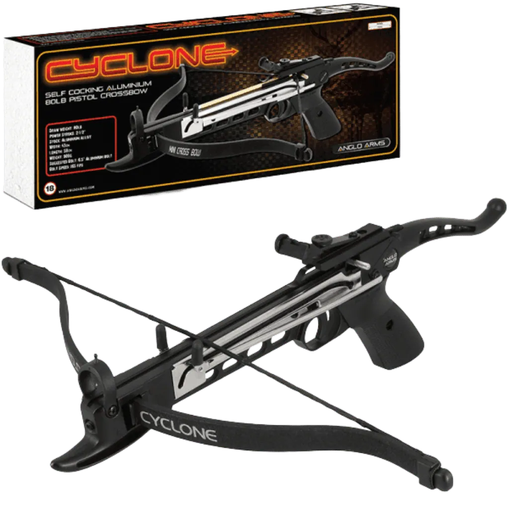 Anglo Arms Cyclone 80lbs Self-Cocking Aluminium Pistol Crossbow Kit
