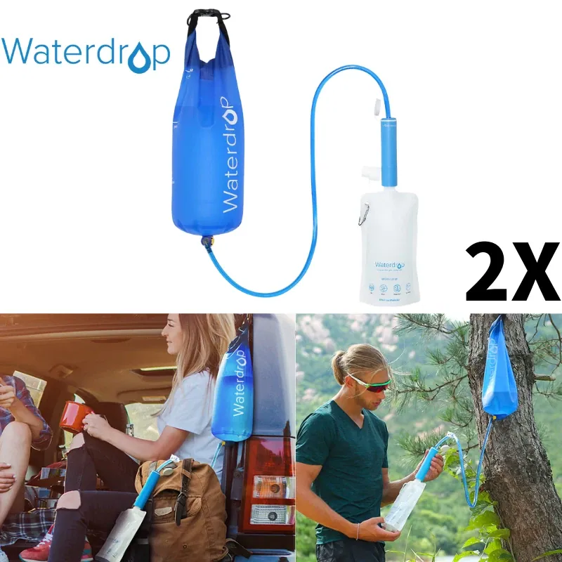 Waterdrop Personal Water Filter Straw with Gravity Bag