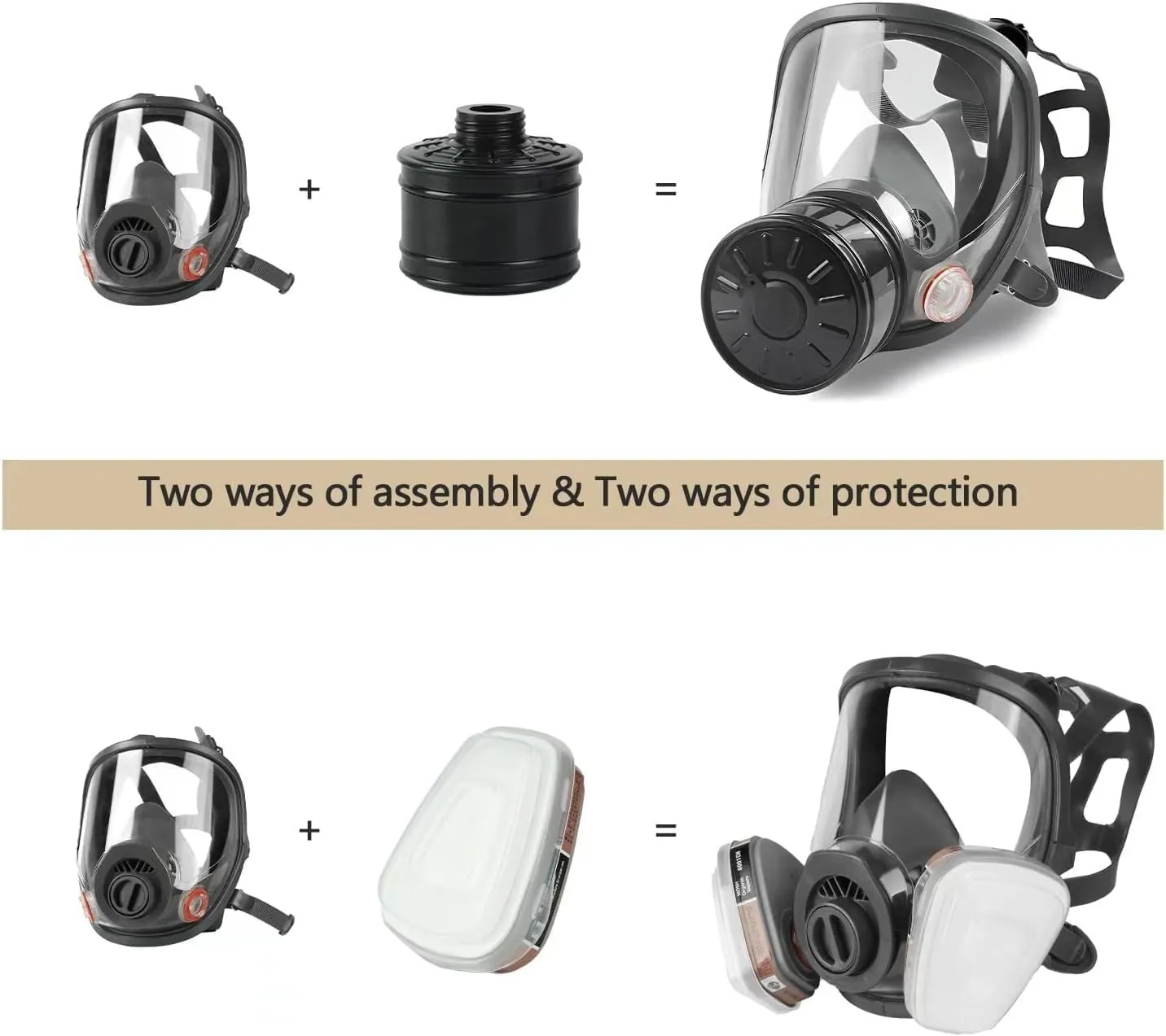 sykua Full Face Gas Mask — Nuclear & Chemical, 40mm — view 5