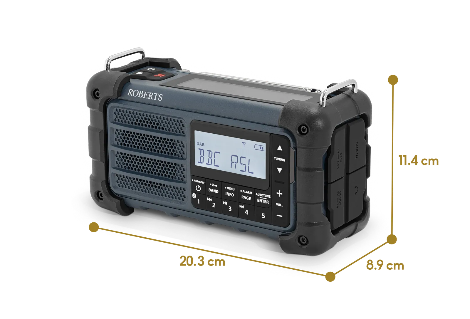 Roberts SOLARDAB99 Solar & Wind-Up DAB/DAB+/FM Radio — view 7